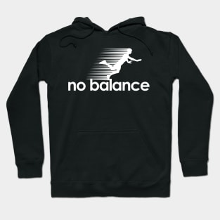 No Balance white logo Hoodie